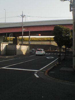 川田橋交差点（旧道入口）